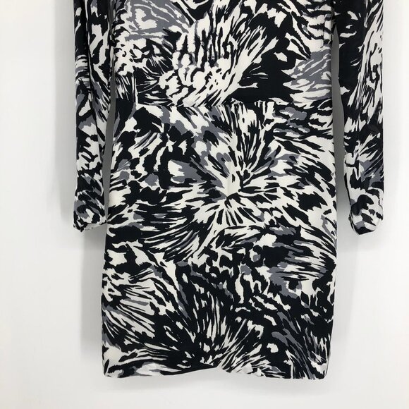 NWT Adam By Adam Lippes Women’s Black & White LS Printed Sheath Mini Dress  0 - Picture 7 of 16